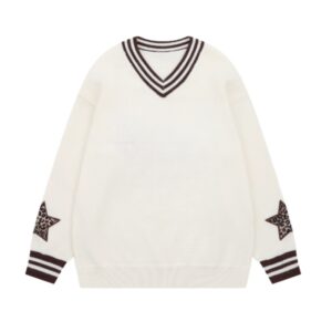 Comfortable Warm Oversized V Neck Sweater