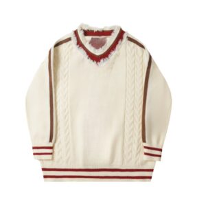 Apricot Collegiate Style Loose Sweater