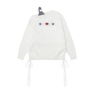 White Layered Look Off Shoulder Sweater